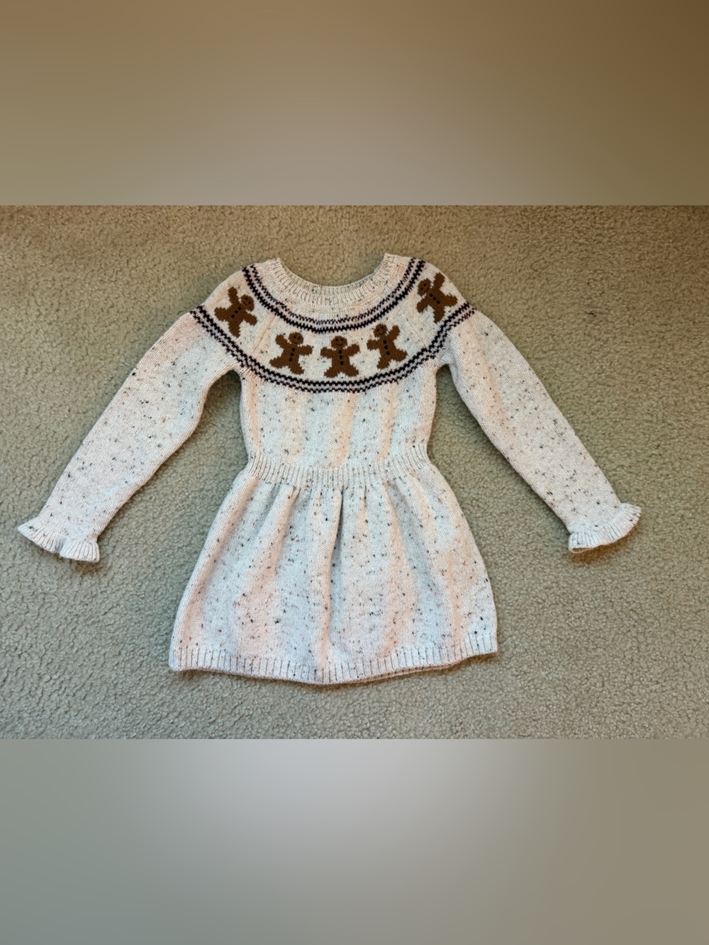 Gymboree girls gingerbread sweater dress 4T